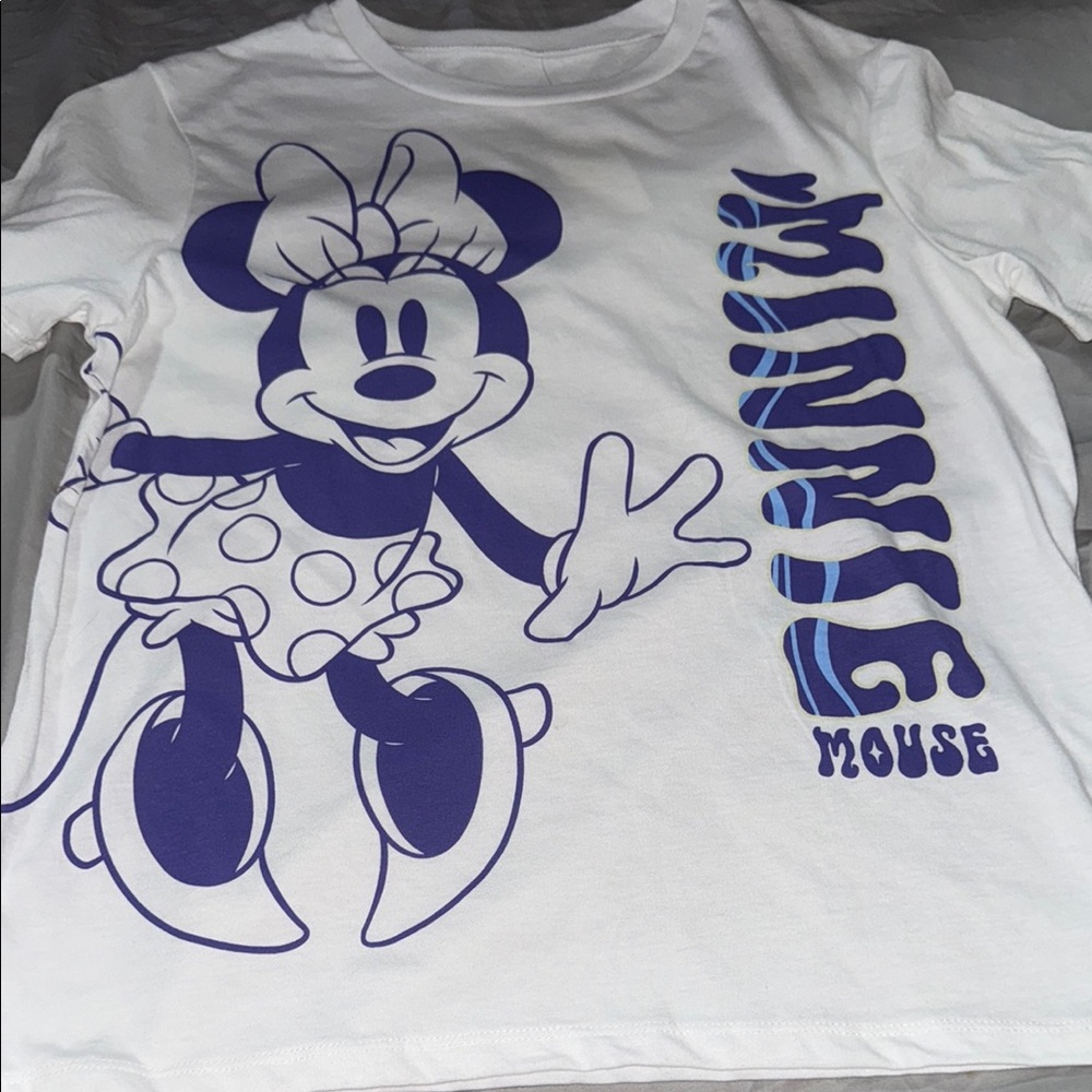 Disney Minnie Mouse T-Shirt - White & purple